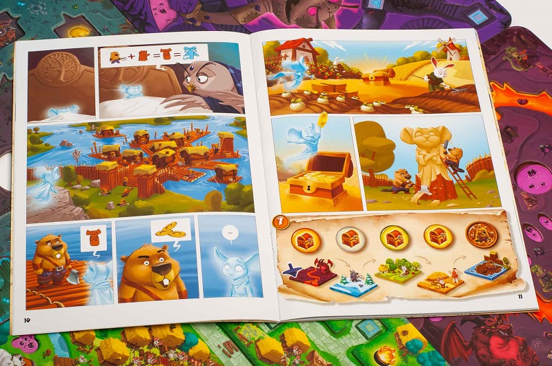 Komiks z gry zręcznościowej Zakręcona przygoda