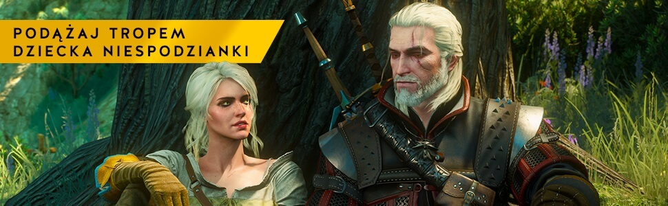 Geralt i Ciri z gry Wiedźmin 3 w muve.pl