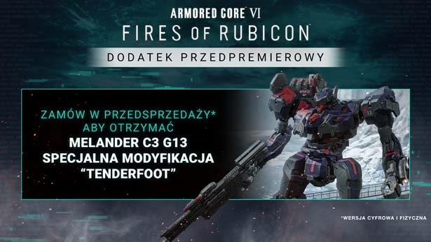 bonus pre-order do gry armored core 6