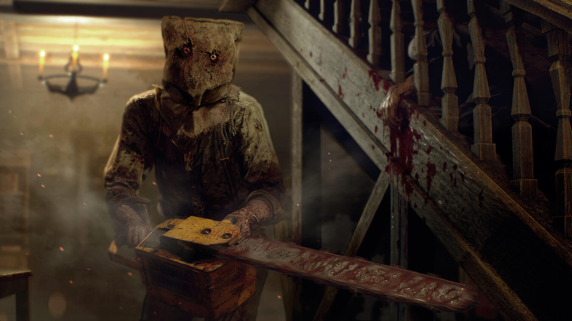 Zombie z piłą mechaniczną z Resident Evil 4 Remake