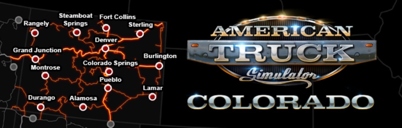 mapa coloradow w grze american truck simulator