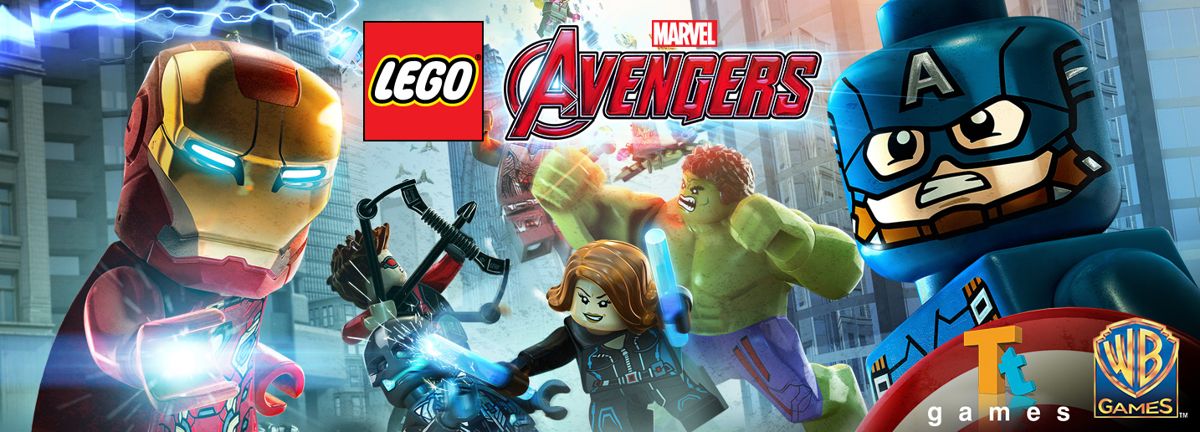 Kapitan ameryka, hulk, blak widow, kapitan ameryka z gry LEGO Marvel Avengers