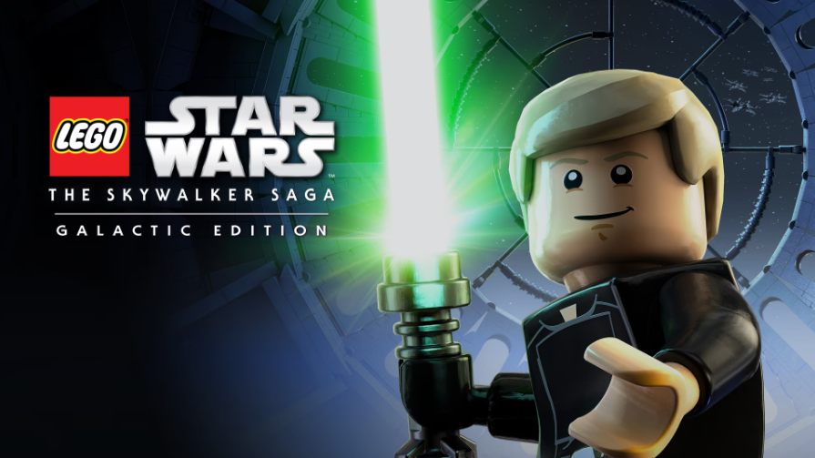 okładka tytułowa LEGO Star Wars The Skywalker Saga Galactic Edition z Lukiem Skywalkerem