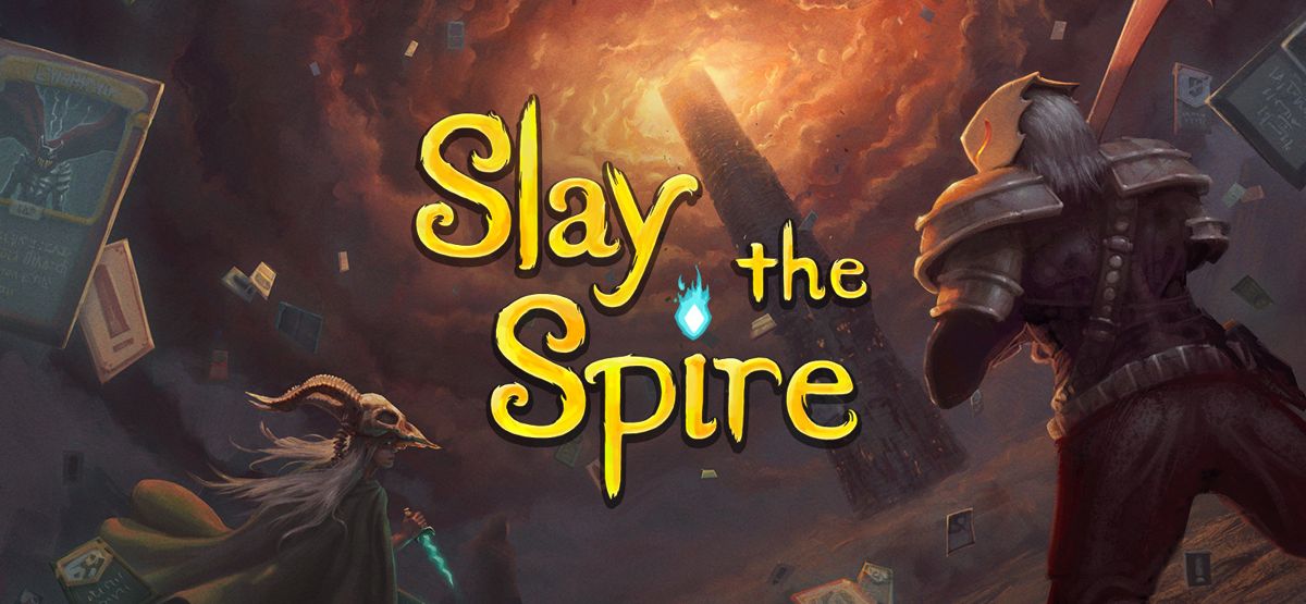 okładka gry Slay the Spire z bohaterami