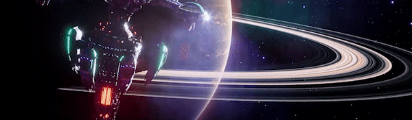 statek kosmiczny w galaktyce w grze System Shock
