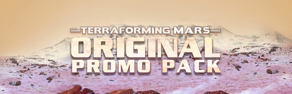 góry na okładce tytułowej gry Terraforming Mars Original Promo Pack