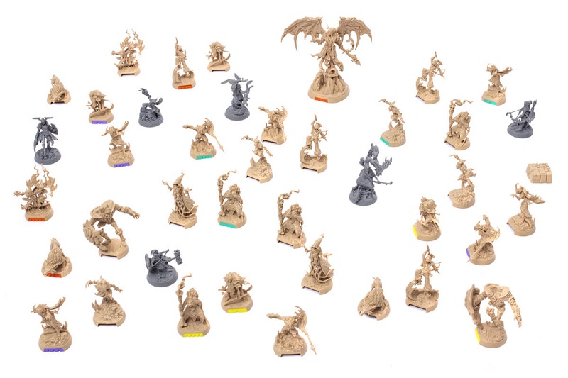 Figurki z gry planszowej Descent: Legendy Mroku