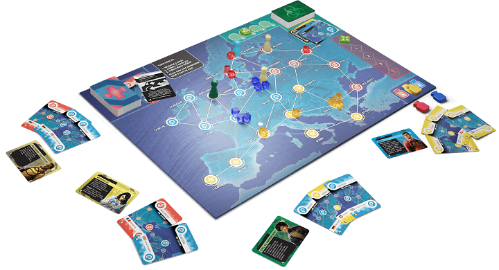 Rebel gra kooperacyjna pandemic hot zone europa plansza