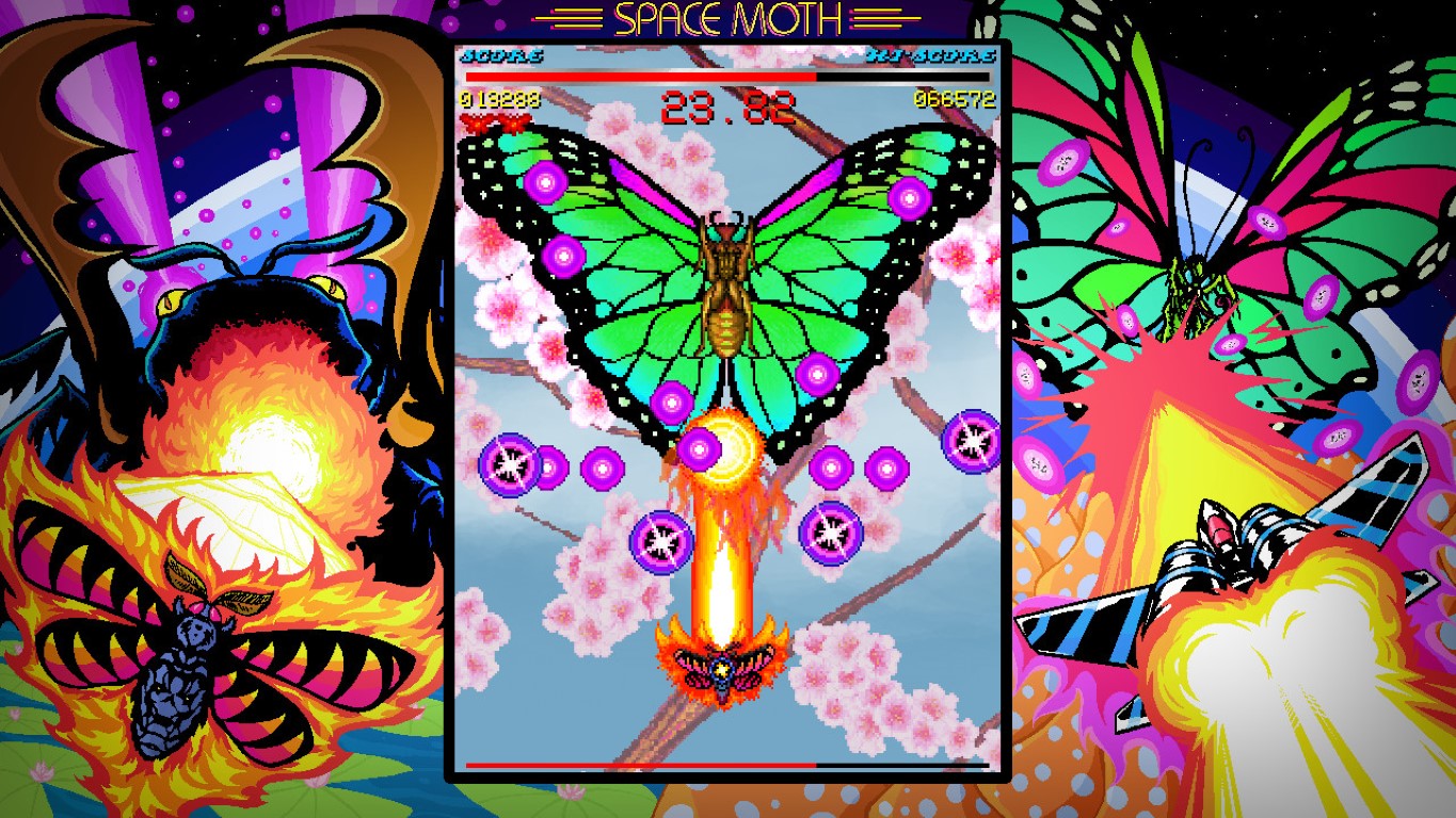 Owady w grze Space Moth DX