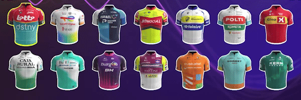 Wybór koszulek w grze Tour de France 2024