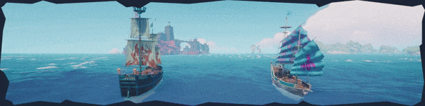 Bitwa burta w burtę w grze Blazing Sails