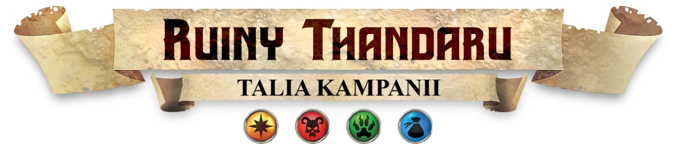 Baner podłużny gry karcianej Hero Realms Ruiny Thandaru