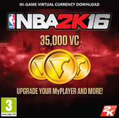 35 tysięcy jednostek wirtualnej waluty (VC) do NBA 2K16 (PC) DIGITAL