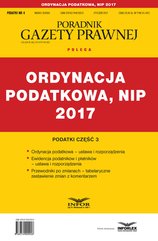 Podatki cz. 3 Ordynacja podatkowa, NIP 2017