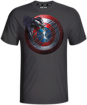 Marvel CW Capt. Amer. Shield T-Shirt - M + kubek Space Invaders