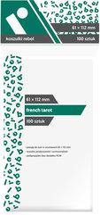 Koszulki na karty Rebel (61x112 mm) "French Tarot", 100 sztuk