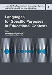 Languages for Specific Purposes in Educational Contexts