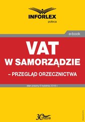 VAT w samorządzie – przegląd orzecznictwa