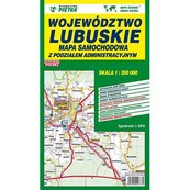 Województwo lubuskie Mapa samochodowa 1:200 000