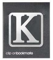 Metalowa zakładka - Litera K Clip-on