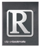 Metalowa zakładka - Litera R Clip-on