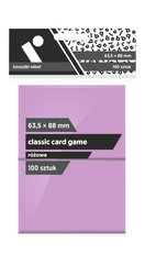 Koszulki na karty Rebel (63,5x88 mm) "Classic Card Game", 100 sztuk, Różowe