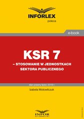 KSR 7 – stosowanie w jednostkach sektora publicznego
