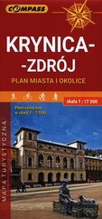 Mapa Krynica-Zdrój ,plan miasta i okolice1:17500