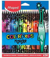 Kredki Colorpeps Monster trójkątne 24 kol MAPED