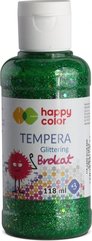 Farba Tempera 118ml brokat zielona HAPPY COLOR
