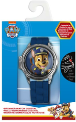 Zegarek cyfrowy ze spinerem w metalowej obudowie Psi Patrol