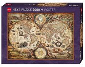 Puzzle 2000 Antyczny Świat ( Puzzle+plakat)