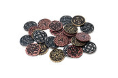 Metalowe monety - Celtyckie (zestaw 24 monet)