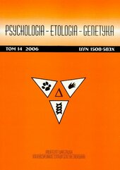 Psychologia etologia genetyka Tom 14/2006