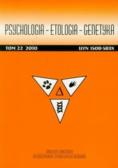 Psychologia-etologia-genetyka t.22/2010