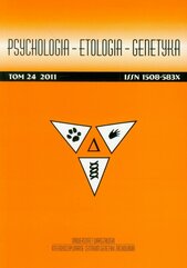 Psychologia Etologia Genetyka Tom 24/2011