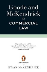 Goode and McKendrick on Commercial Law 6th Edition
