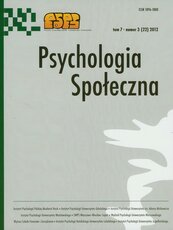 Psychologia społeczna 3/2012