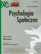 Psychologia społeczna t8 3(26) 2013