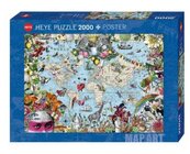 Puzzle 2000 Dziwny świat (Puzzle + plakat)