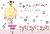 Zaproszenie ZZ-030 Urodziny dziewczynka (5 szt.)