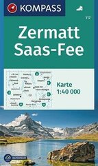 Zermatt Saas-Fee 1:40 000 Kompass