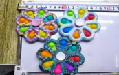PROMO Zabawka sensoryczna antystresowa POP IT Spiner mozaika 8 ramion mix kolorów 1005346 cena za 1 szt