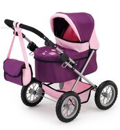 Bayer Wózek dla lalek Trendy fioletowo różowy z motylkiem