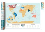 Mapa zdrapka - Travel Map Lagoon World PL