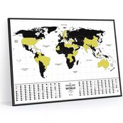Mapa zdrapka - Travel Map Glow World