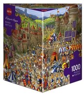 Puzzle 1000 Bitwa królików (Puzzle+plakat)