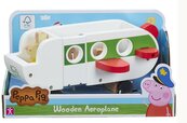 Peppa Pig - Drewniany samolot z figurką