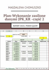 Plan. Wykonanie zasilone danymi JPK_KR. Część 2
