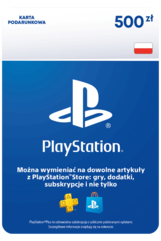 Sony Playstation® Karta Podarunkowa 500 zł